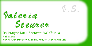 valeria steurer business card